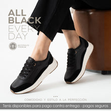 Cargar imagen en el visor de la galería, TENIS VLEZ NEGRO DAMA
