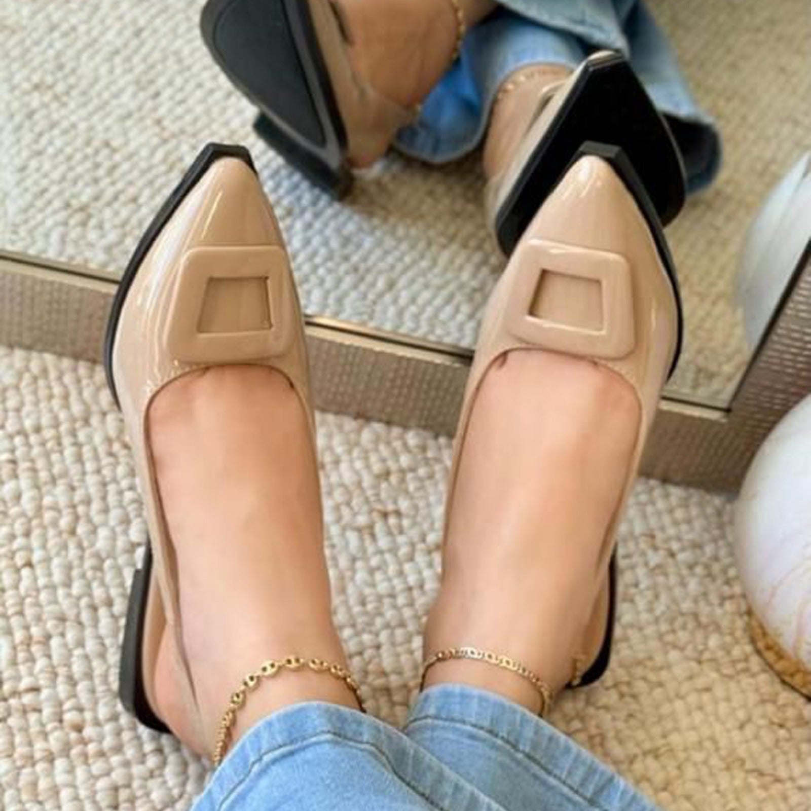 BALETA HEBILLA CUADRADA