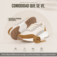 Cargar imagen en el visor de la galería, TENIS VLEZ TALC MUSTARD DAMA
