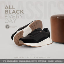 Cargar imagen en el visor de la galería, TENIS VLEZ NEGRO DAMA

