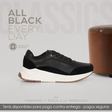Cargar imagen en el visor de la galería, TENIS VLEZ NEGRO DAMA
