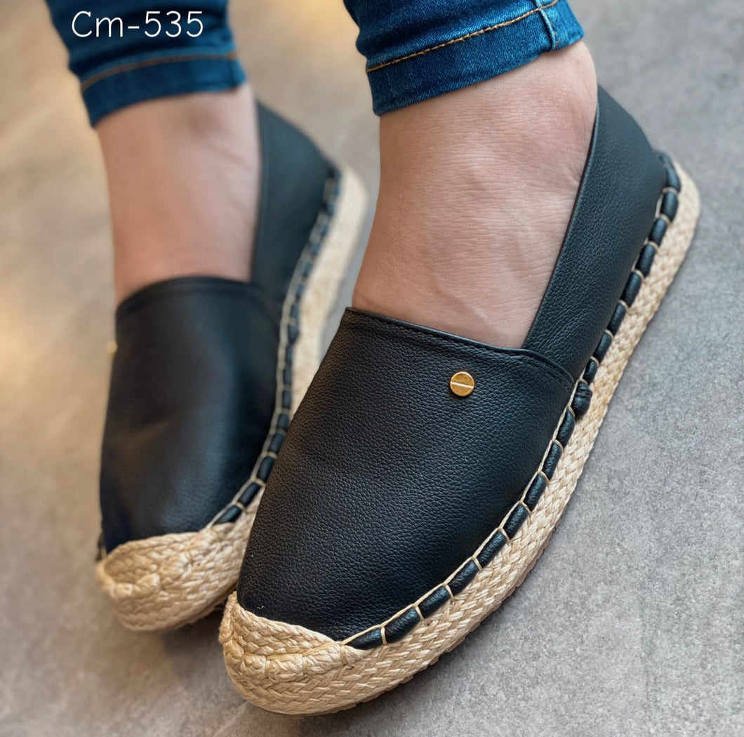 ESPADRILA MUJER 535 NEGRO